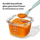 Oxo - Oxo Tot Glass Baby Blocks Food Storage Containers 4 Oz Image 5