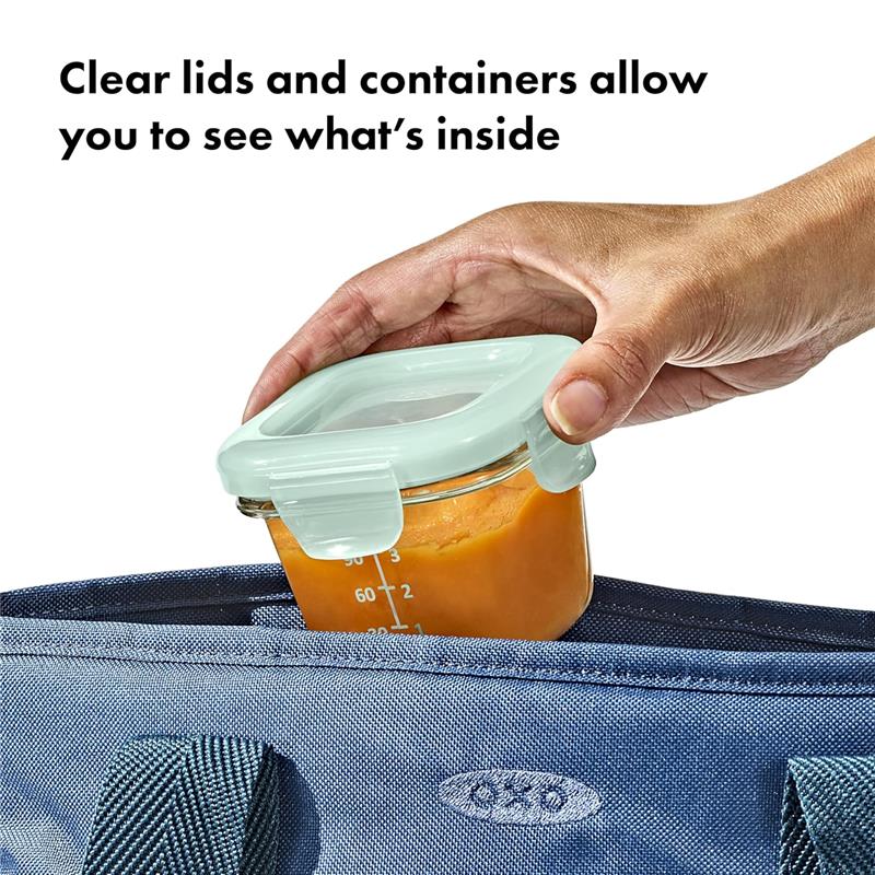 Oxo - Oxo Tot Glass Baby Blocks Food Storage Containers 4 Oz Image 6