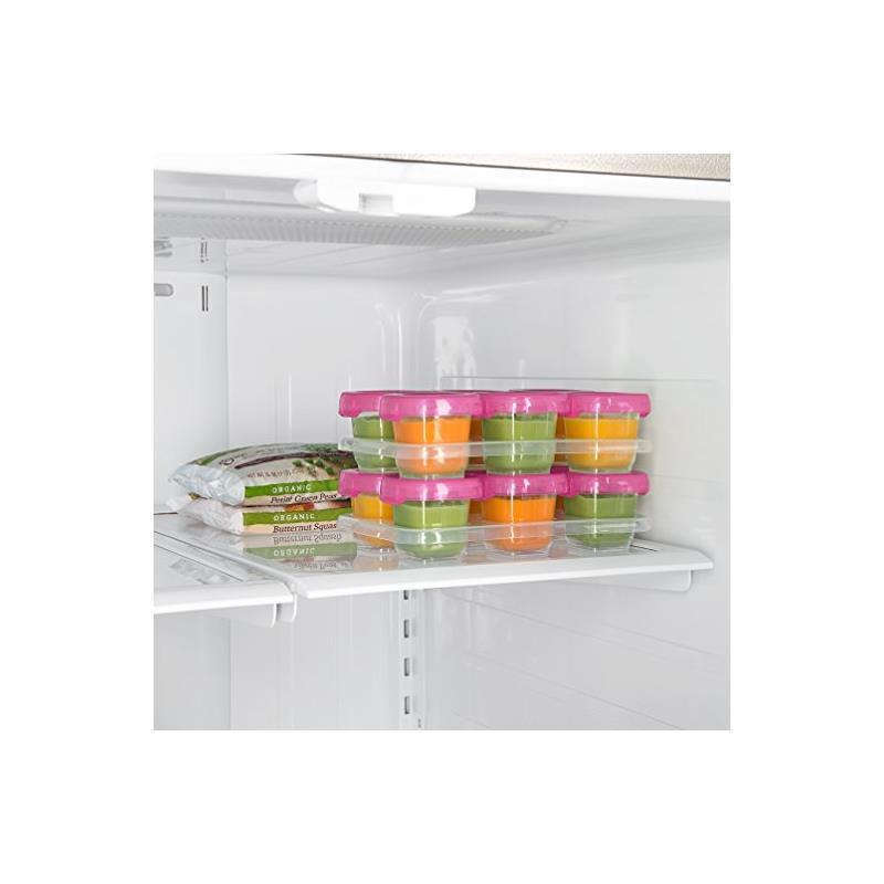 OXO Tot Baby Blocks Freezer Storage Containers 2 oz - Pink Image 13