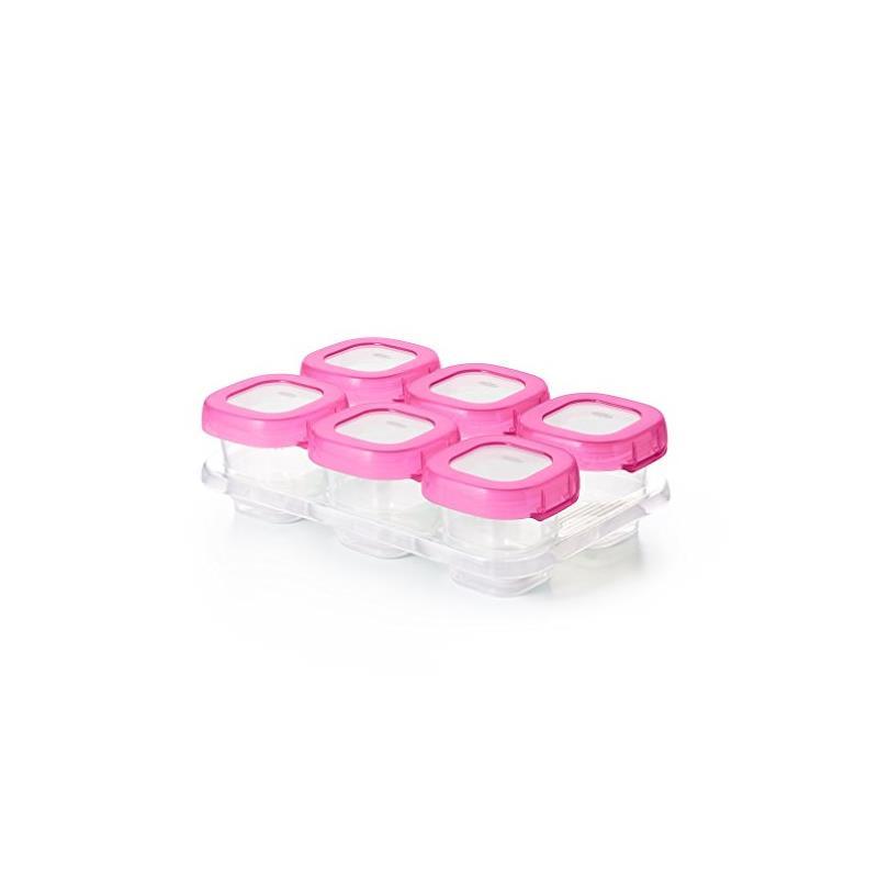 OXO Tot Baby Blocks Freezer Storage Containers 2 oz - Pink Image 17