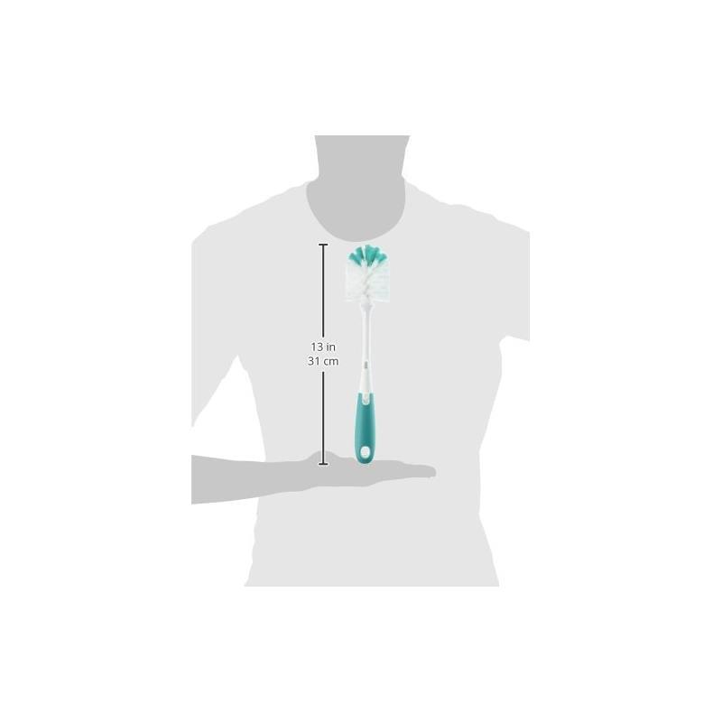 OXO Tot Bottle Brush with Detail Cleaner & Stand (teal) . Rp