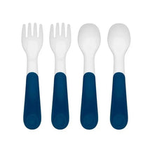 Oxo - 4Pk Tot Plastic Fork & Spoon Multipack, Navy Image 2