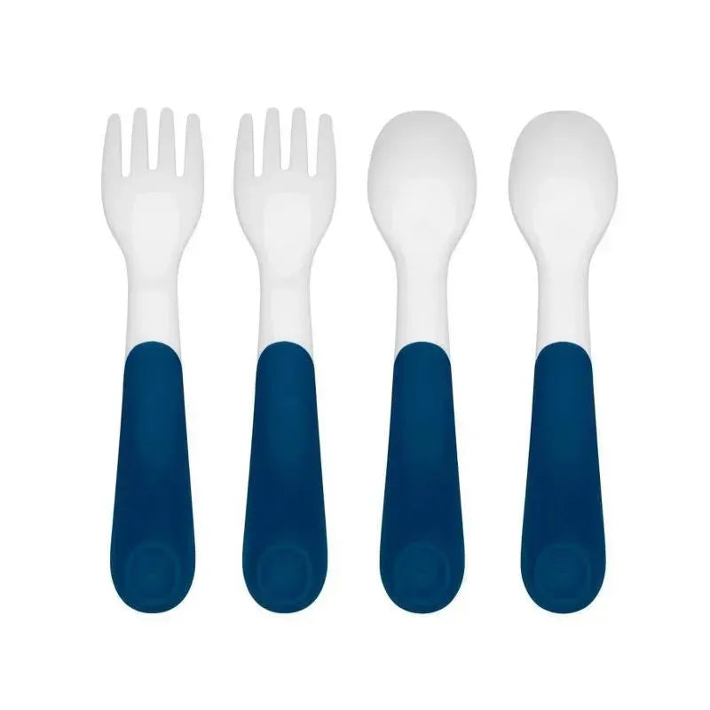 Oxo - 4Pk Tot Plastic Fork & Spoon Multipack, Navy Image 2