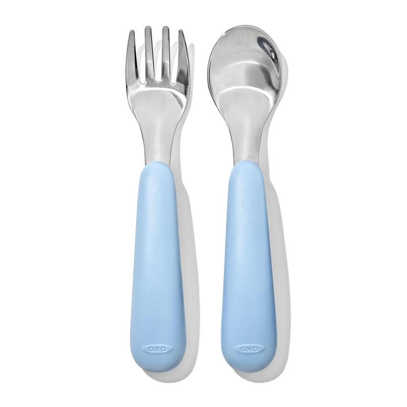OXO - Tot On-The-Go Fork and Spoon Set, Dusk Image 2