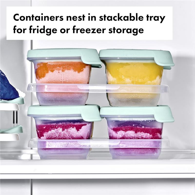 Oxo - Tot Silicone Baby Blocks Food Storage Container 4 Oz Image 4
