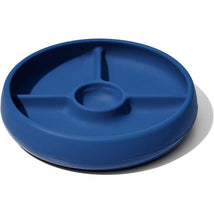 Oxo - Tot Silicone Divided Dinner Plate, Navy Image 1