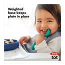 Oxo - Tot Silicone Divided Dinner Plate, Navy Image 3
