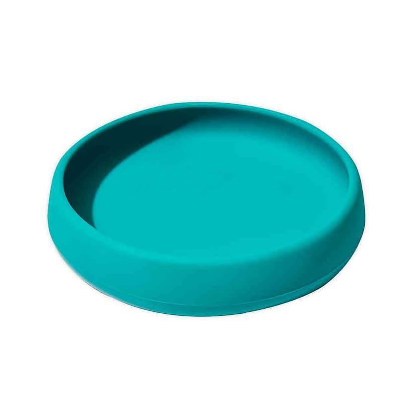Oxo Tot Silicone Toddler Dinner Plate Teal Image 1
