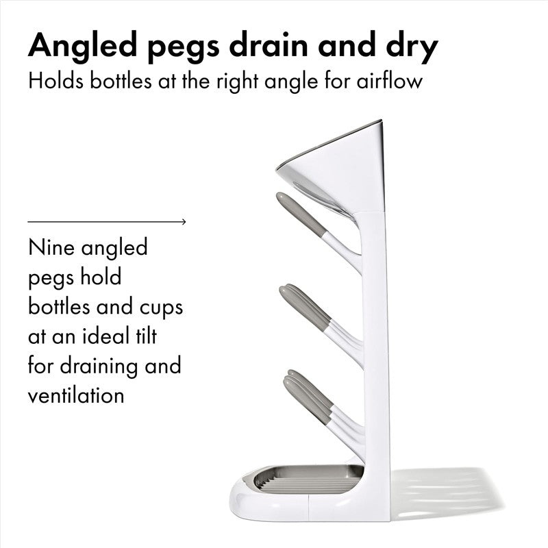 OXO Tot Space Saving Drying Rack - Gray Image 6