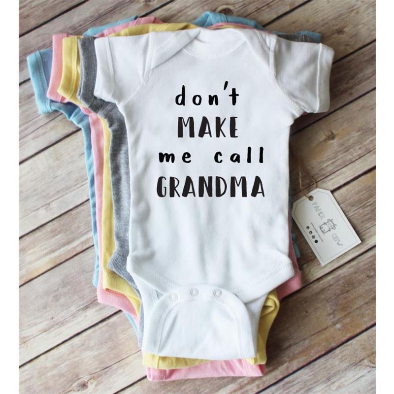 Paper Cow - Don't Make Me Call Grandma Bodysuit, White Image 1
