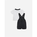Patachou - Baby Boy White Piquet T-Shirt And Navy Piquet Shorts Image 2