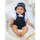 Patachou - Baby Boy White Piquet T-Shirt And Navy Piquet Shorts Image 3