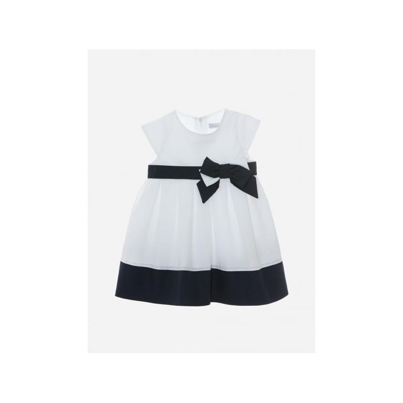 Patachou - Baby Girl Poplin Dress, White Image 1