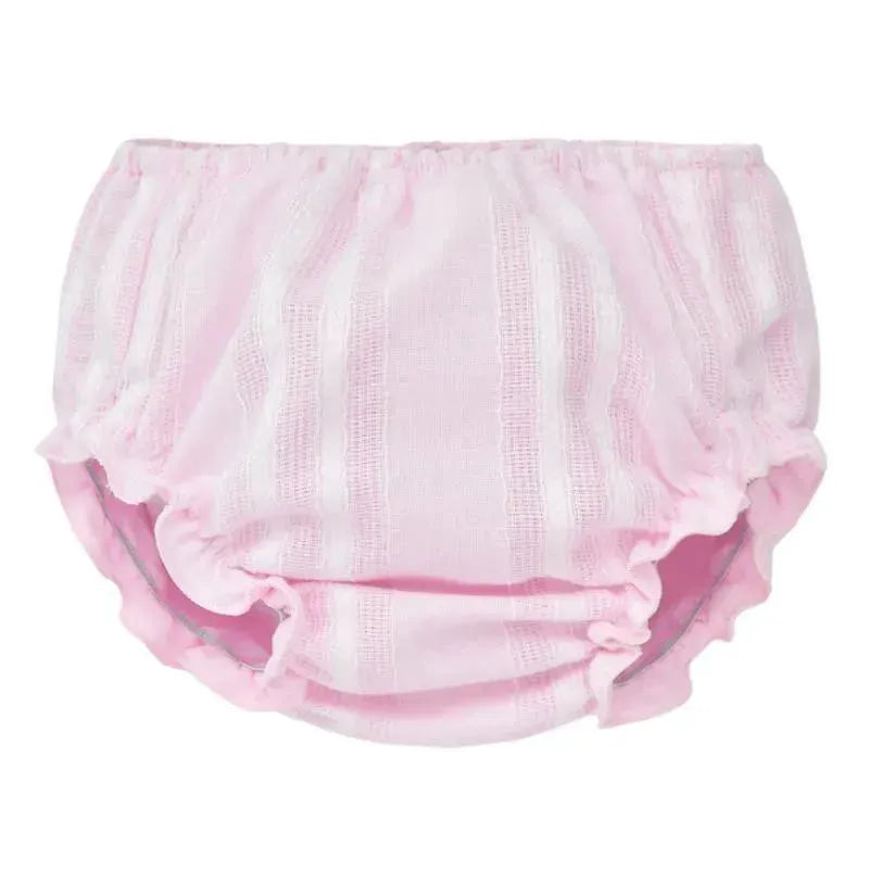 Paz Rodriguez - 2Pk Baby Set Dress With Diaper Cover, Chalk Pink/White Image 3