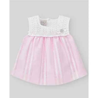 Paz Rodriguez - 2Pk Baby Set Dress With Diaper Cover, White/Chalk Pink Image 1