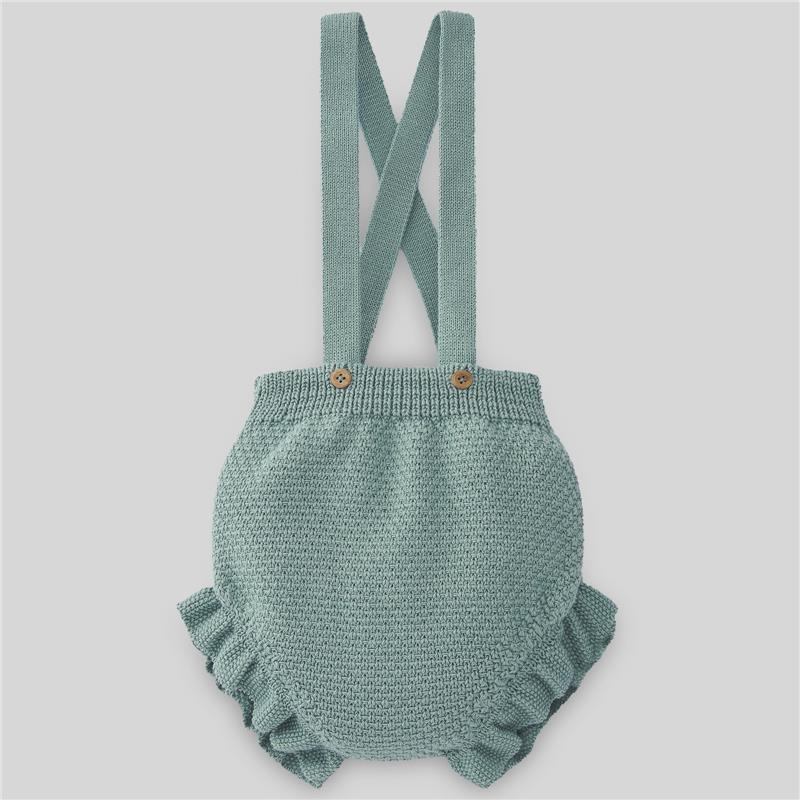 Paz Rodriguez - Baby Boy Knit Bloomers Merlo, Sage Green Image 1