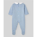 Paz Rodriguez - Baby Boy Knit Newborn Romper Vento, Sky Blue Image 2