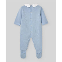Paz Rodriguez - Baby Boy Knit Newborn Romper Vento, Sky Blue Image 2