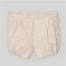 Paz Rodriguez - Baby Boy Set Woven Newborn Shirt + Shorts Area, Cream Image 3