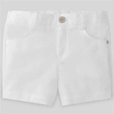 Paz Rodriguez - Baby Boy Woven Boy Short Milu, White Image 1