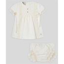 Paz Rodriguez - Baby Girl Dress & Bloomer Set, Cream Image 1