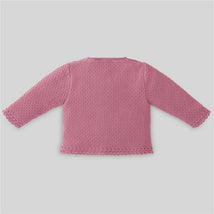 Paz Rodriguez - Baby Girl Knit Cardigan Bicos, Nostalgia Rose Image 2