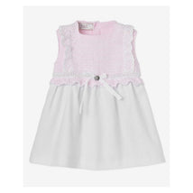 Paz Rodriguez Baby Girl Set Dress & Bloomer Alaia, Chalk Pink/White Image 2