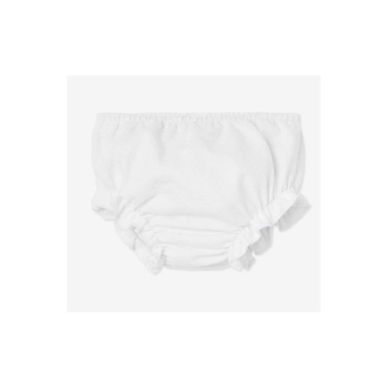 Paz Rodriguez Baby Girl Set Dress & Bloomer Alaia, Chalk Pink/White Image 4