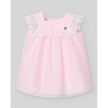 Paz Rodriguez - Baby Girl Set Woven Newborn Dress + Bloomers Linda, Chalk Pink Image 2
