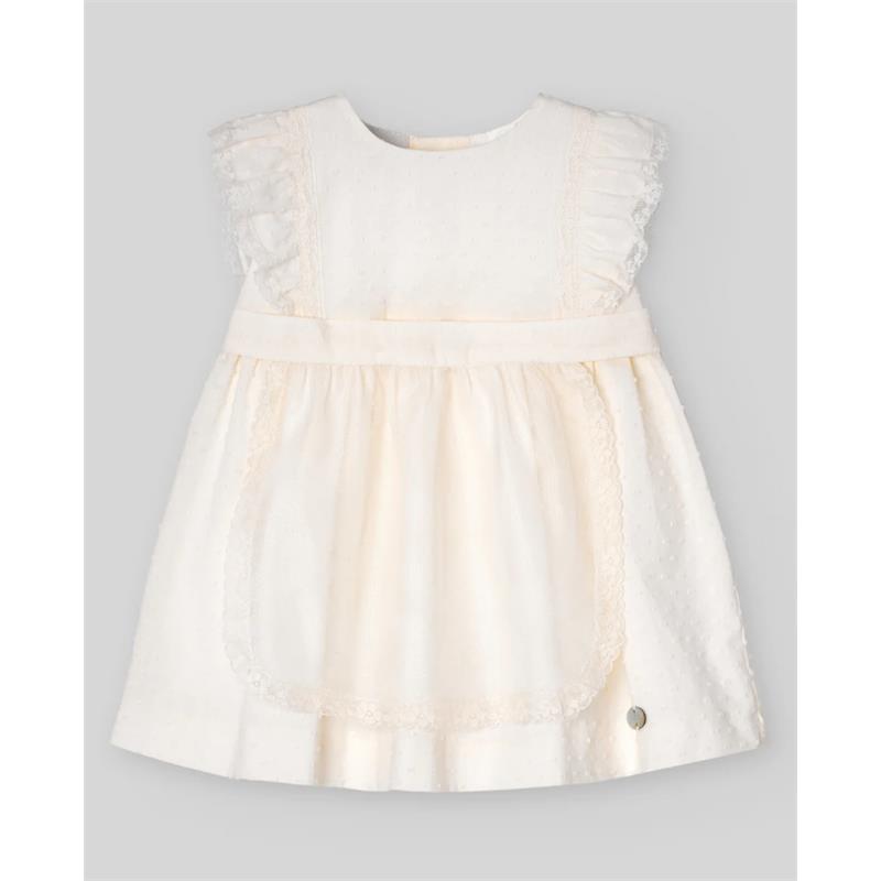 Paz Rodriguez - Baby Girl Woven Newborn Dress Ceremonia, Cream Image 2