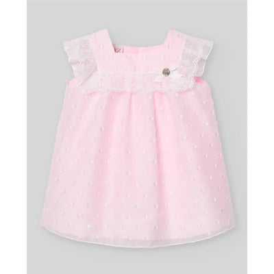 Paz Rodriguez - Baby Girl Woven Newborn Dress Linda, Chalk Pink Image 1