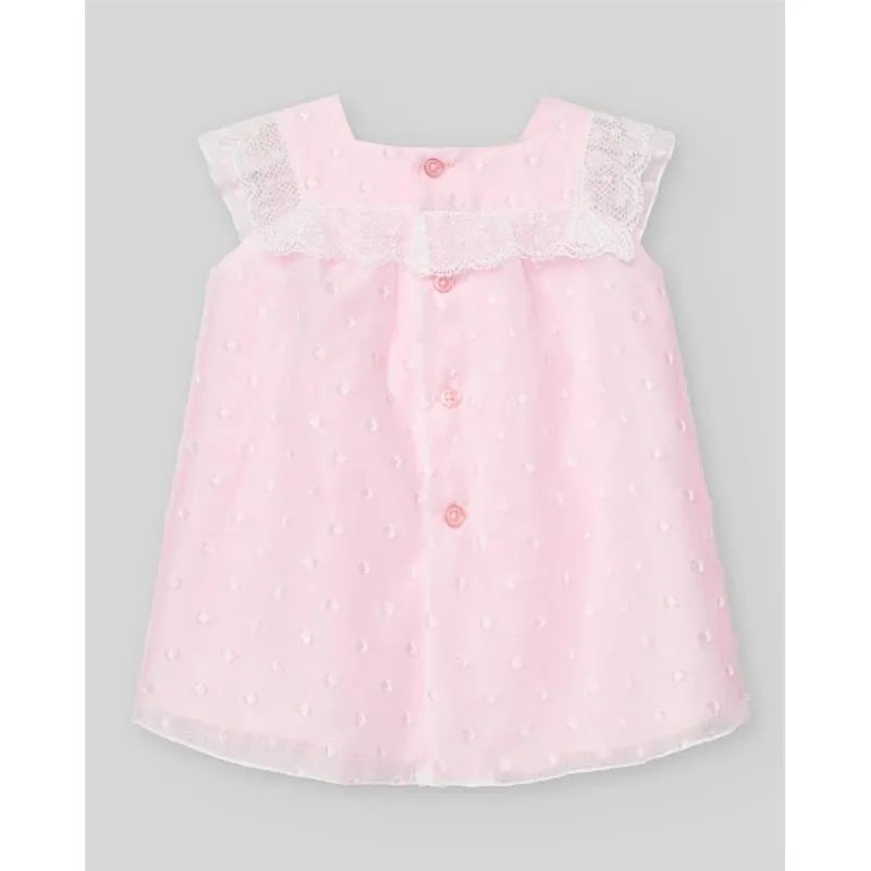 Paz Rodriguez - Baby Girl Woven Newborn Dress Linda, Chalk Pink Image 2