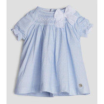 Paz Rodriguez - Baby Girl Woven Newborn Dress Vento, Sky Blue Image 1