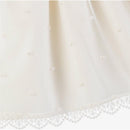 Paz Rodriguez - Baby Girls Ivory Tulle & Cotton Dress Image 4