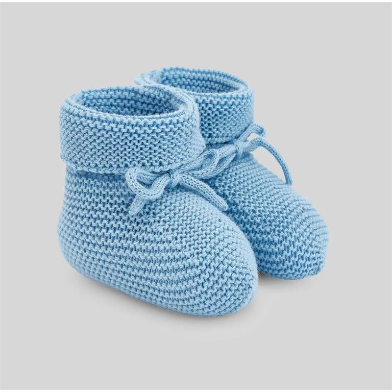 Paz Rodriguez - Baby Knit Booties Esencial, Ocean Blue Image 1