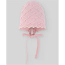 Paz Rodriguez - Baby Knit Newborn Bonnet, Chalk Pink Image 1