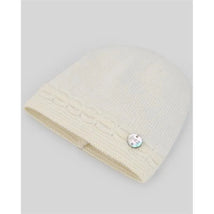 Paz Rodriguez - Baby Knit Newborn Hat, Cream/Beige Image 2