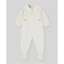 Paz Rodriguez - Baby Knit Newborn Romper, Cream/Beige Image 1