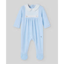 Paz Rodriguez - Baby Knit Newborn Romper Ternura Oi, Chalk Blue Image 1