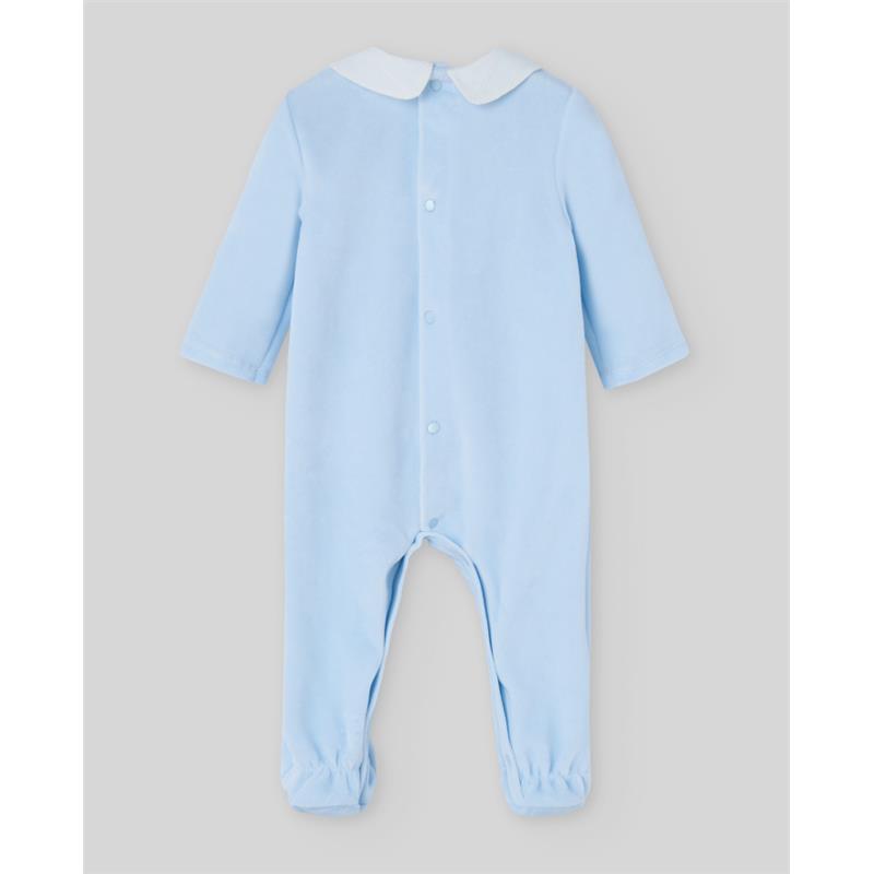 Paz Rodriguez - Baby Knit Newborn Romper Ternura Oi, Chalk Blue Image 2
