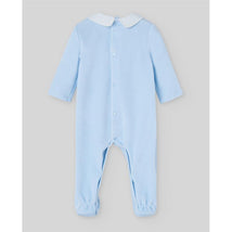 Paz Rodriguez - Baby Knit Newborn Romper Ternura Oi, Chalk Blue Image 2