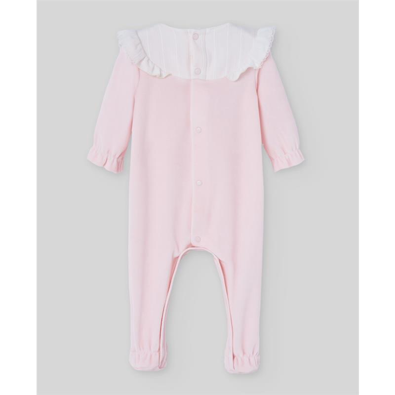 Paz Rodriguez - Baby Knit Newborn Romper Ternura Oi, Chalk Pink Image 2