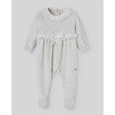 Paz Rodriguez - Baby Knit Newborn Romper Ternura Oi, Chalk Pink Image 1