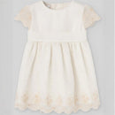 Paz Rodriguez Baby Set Dress + Bloomer Ceremonia, Cream Image 2