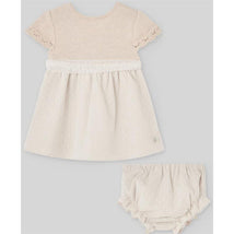 Paz Rodriguez Baby Set Dress + Bloomer Nectar, Linen Image 1