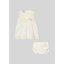 Paz Rodriguez - Baby Set Knit Newborn Dress + Bloomers Paz, Cream/Beige Image 1