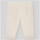 Paz Rodriguez Baby Set Woven Shirt + Shorts, White/Light Brown Image 3