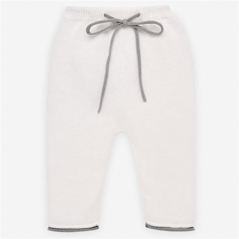 Paz Rodriguez - Calma Set Knit Newborn Sweater And Leggins, Silver/Cream Image 3