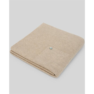 Paz Rodriguez Knit Newborn Blanket Esencial Light Brown, One Size Image 1