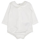 Paz Rodriguez Knit Newborn Body Esencial, Cream/Light Brown Image 1